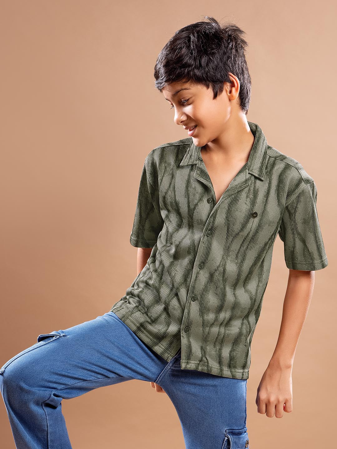 Boys Printed Casual Shirt1
