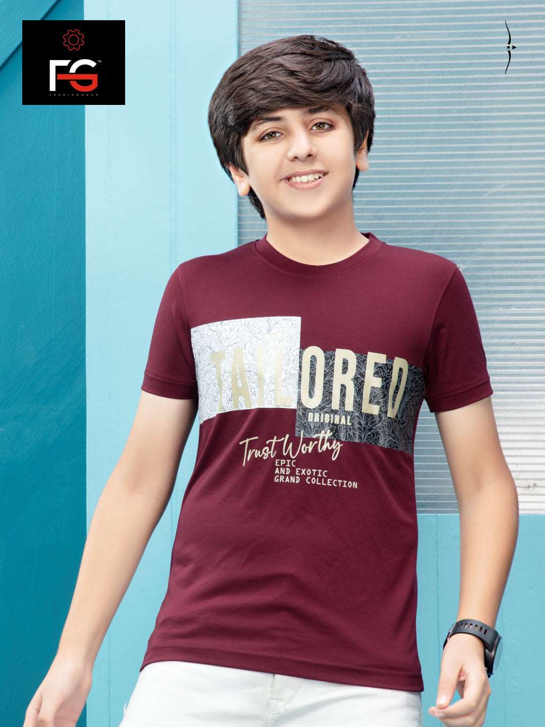FG-1445 Boys T-Shirt Maroon