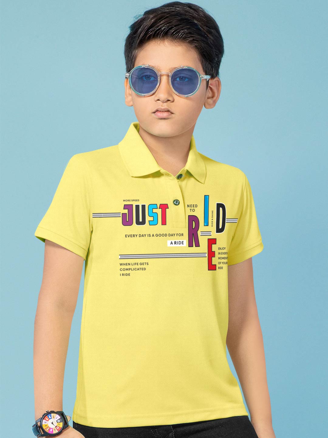 FS-0410 Collar Polo T-Shirt for boys #color_buff