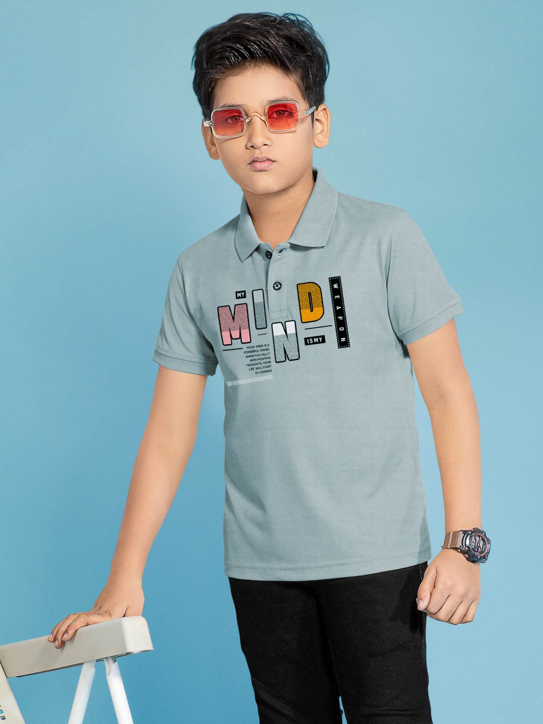 FS-0410 Collar Polo T-Shirt for boys #color_grey-cloud