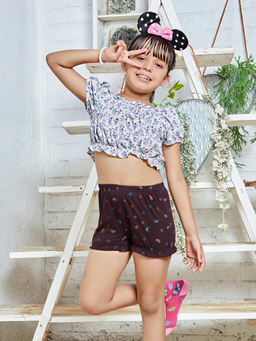 Exoda Bloomer Print for girls #color_dark-sienna