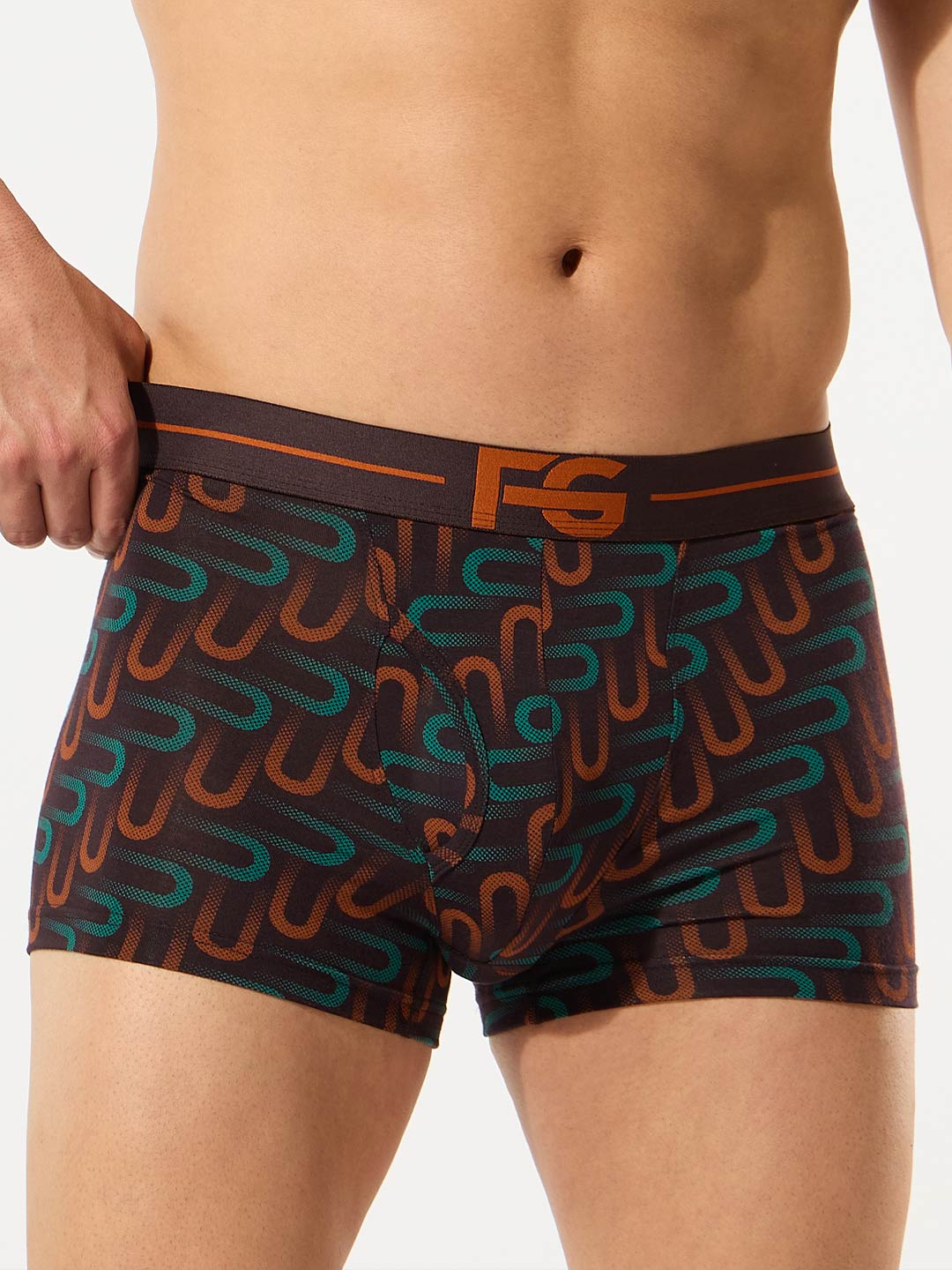 fg-3025 printed trunk for men #color_cumin