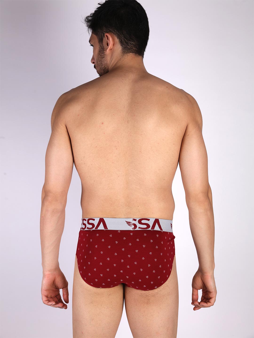 mr fit 105 printed brief #color_dark-red