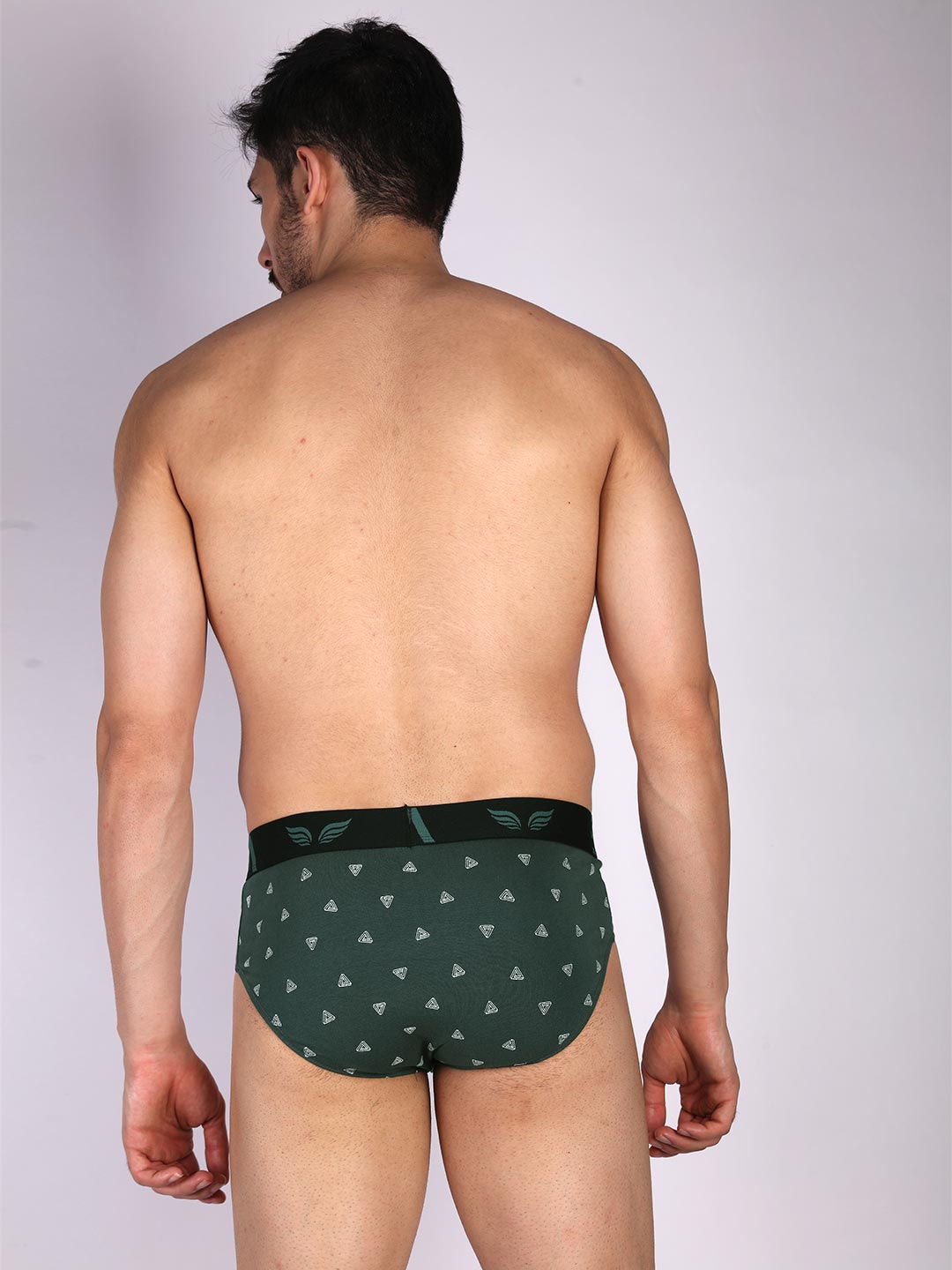 mr fit 105 printed brief #color_spanish-green