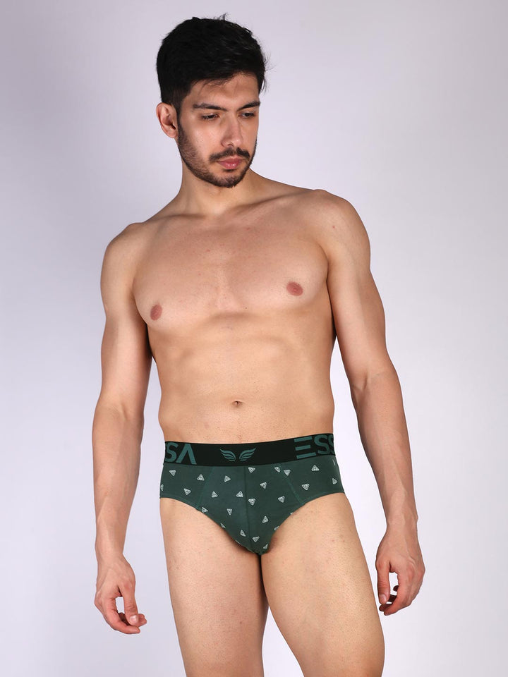 mr fit 105 printed brief #color_spanish-green