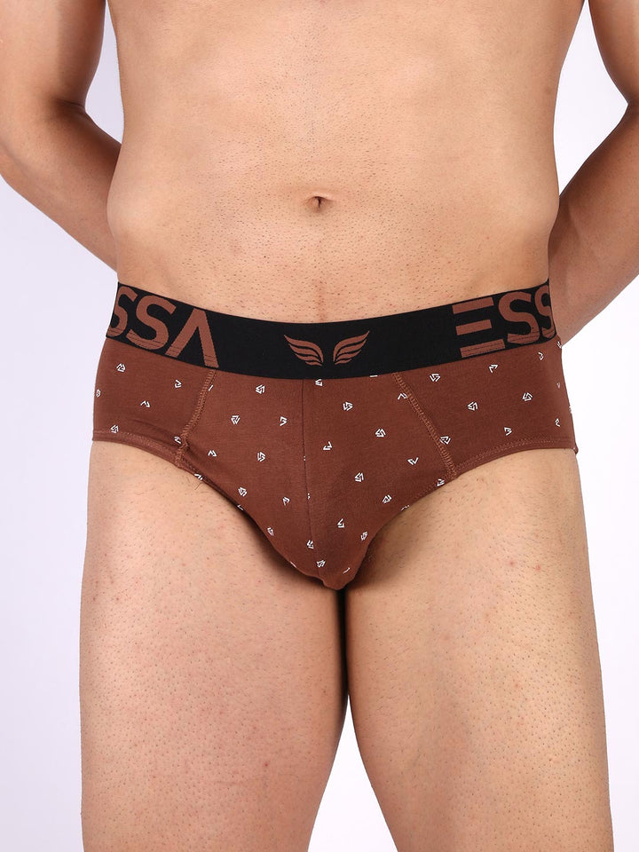 mr fit 105 printed brief #color_clay-brown