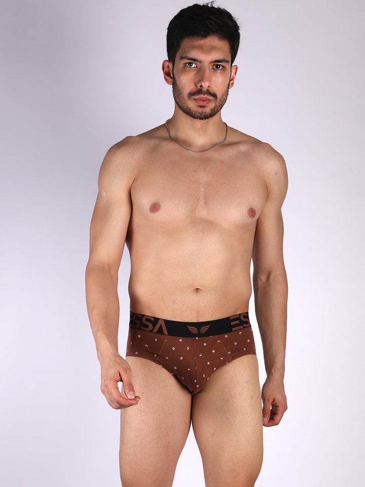 mr fit 105 printed brief #color_clay-brown