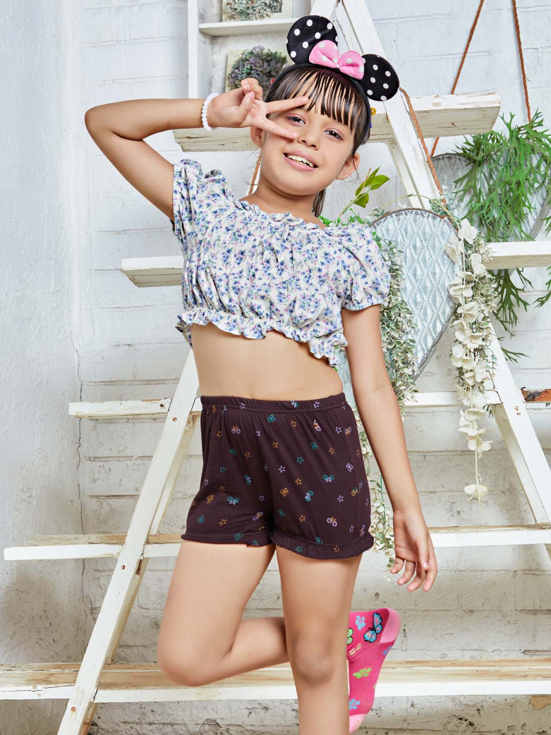 Exoda Bloomer Print for girls #color_dark-sienna