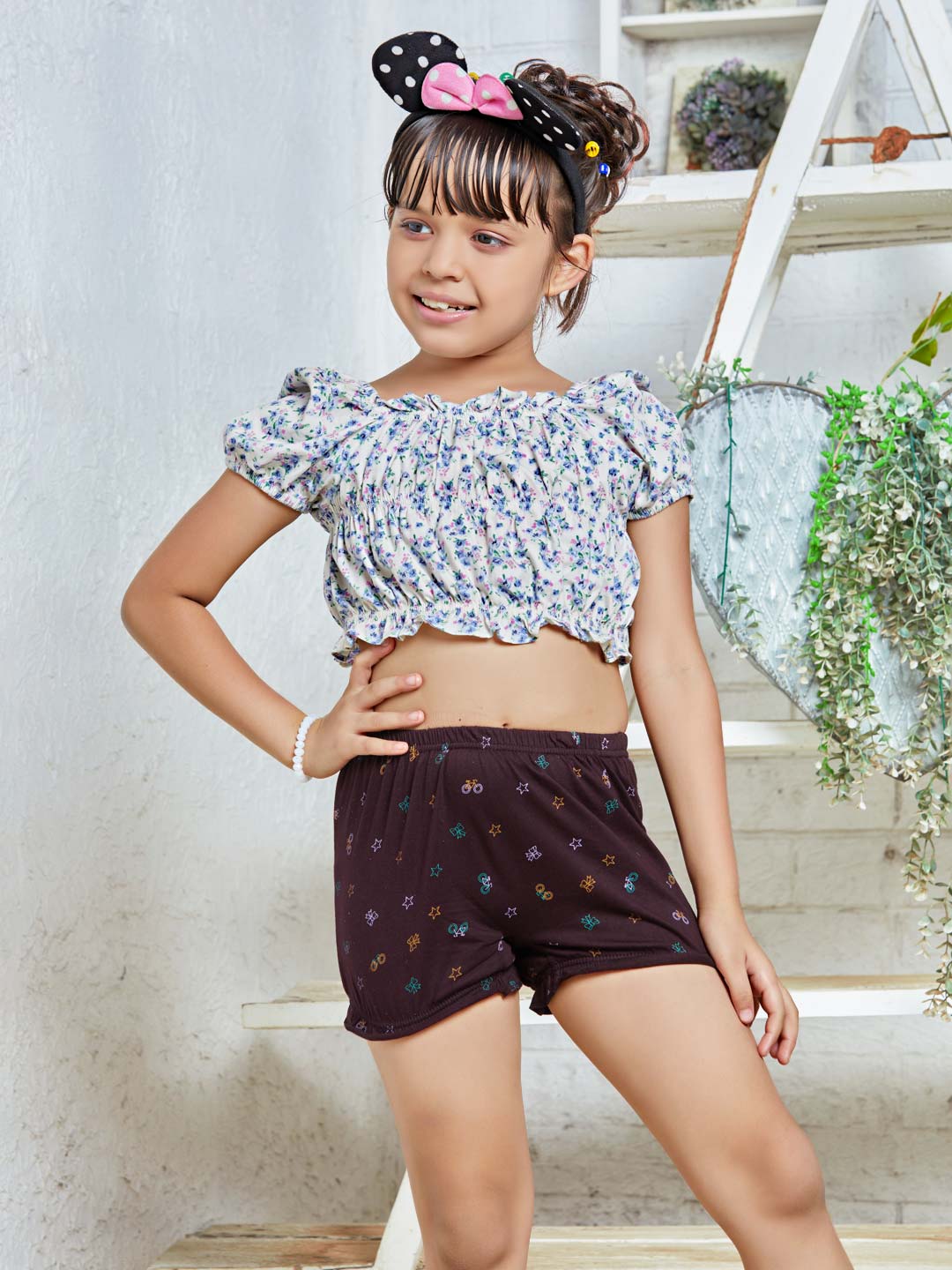 Exoda Bloomer Print for girls #color_dark-sienna