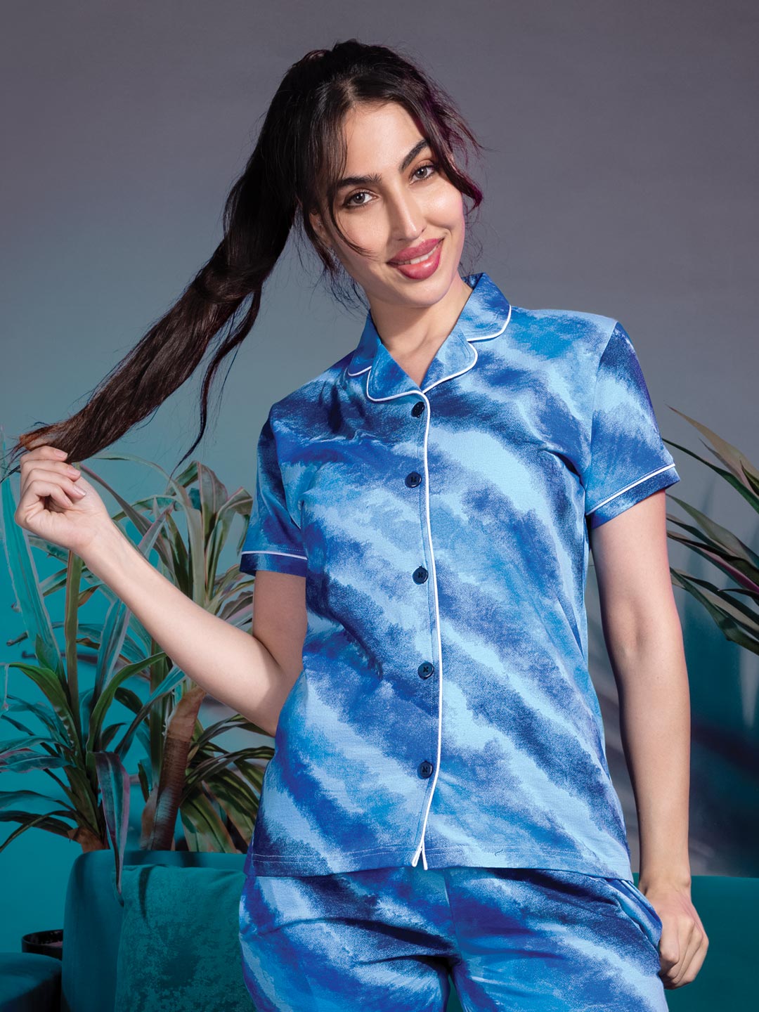 aara full pant set for women with collar