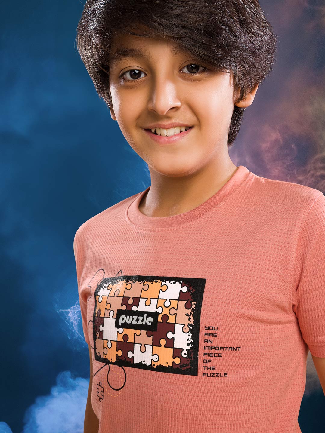 printed round neck t-shirt for boys #color_blush