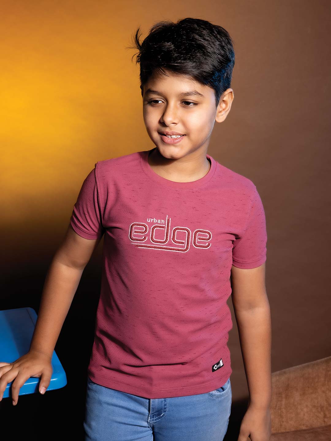 printed round neck half sleeve t-shirts for boys