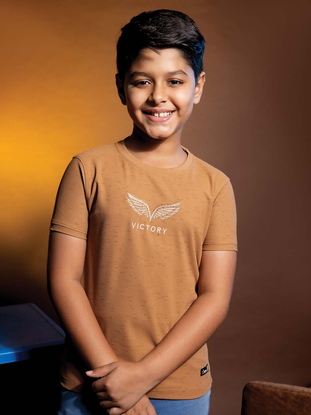 printed round neck half sleeve t-shirts for boys