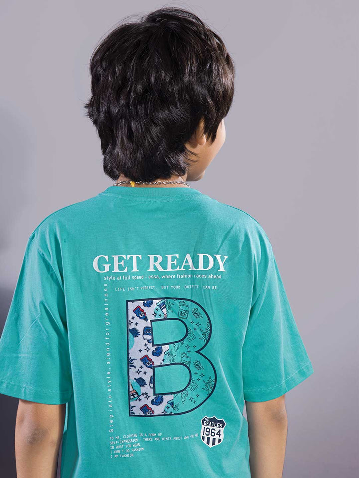 boys printed down shoulder t-shirt #color_bondi-blue