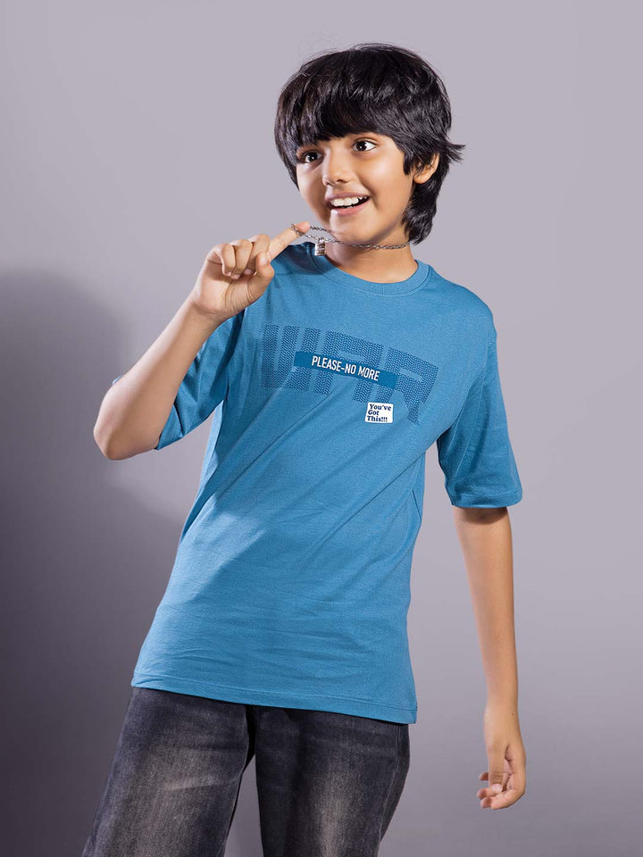 boys printed down shoulder t-shirt #color_silk-blue