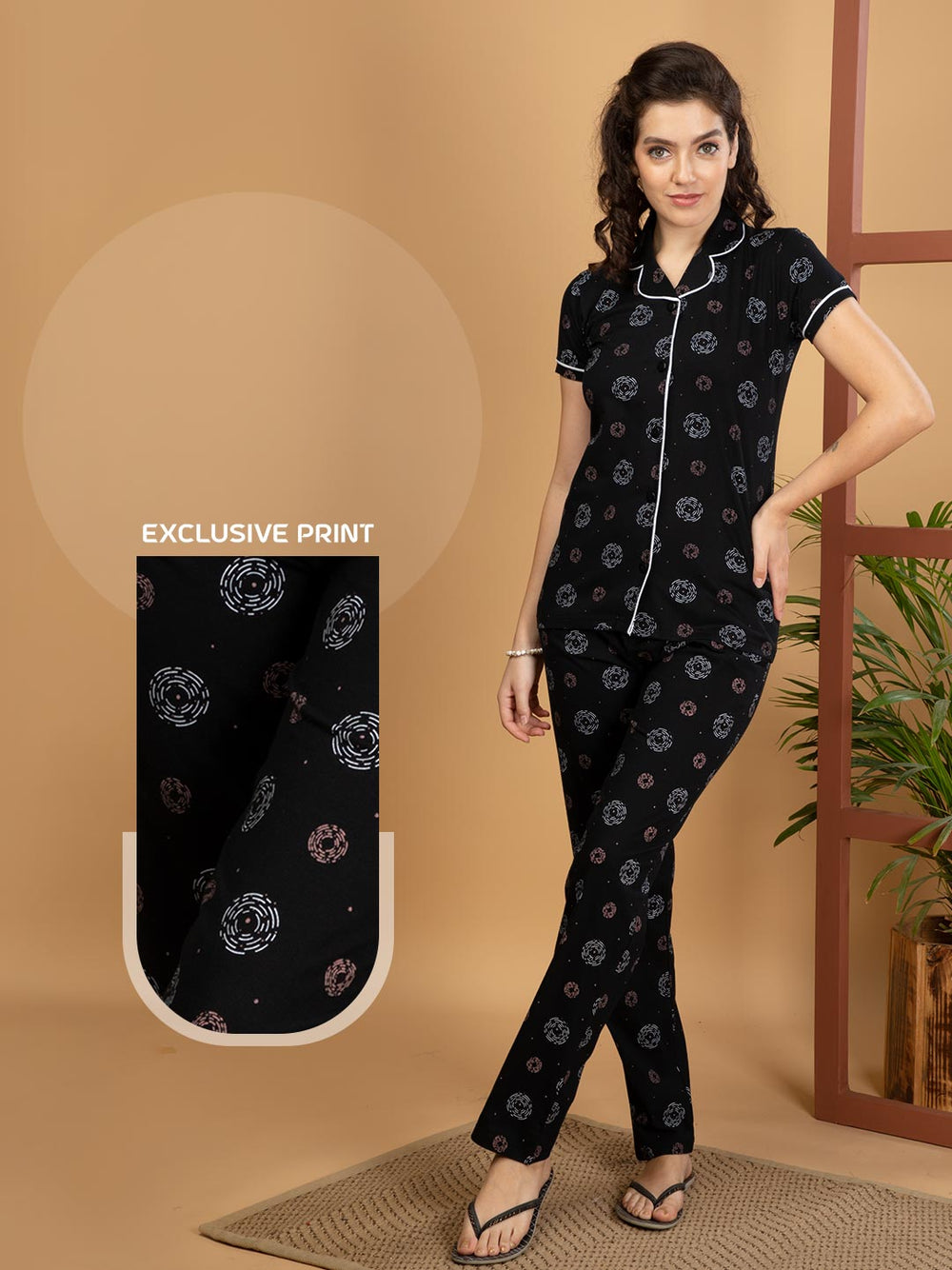 yashika-19 printed night wear for women #color_black