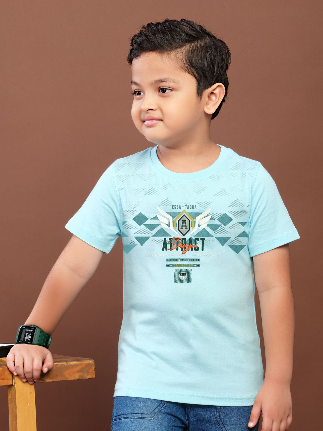 babu classic t-shirt for boys #color_blizzard-blue