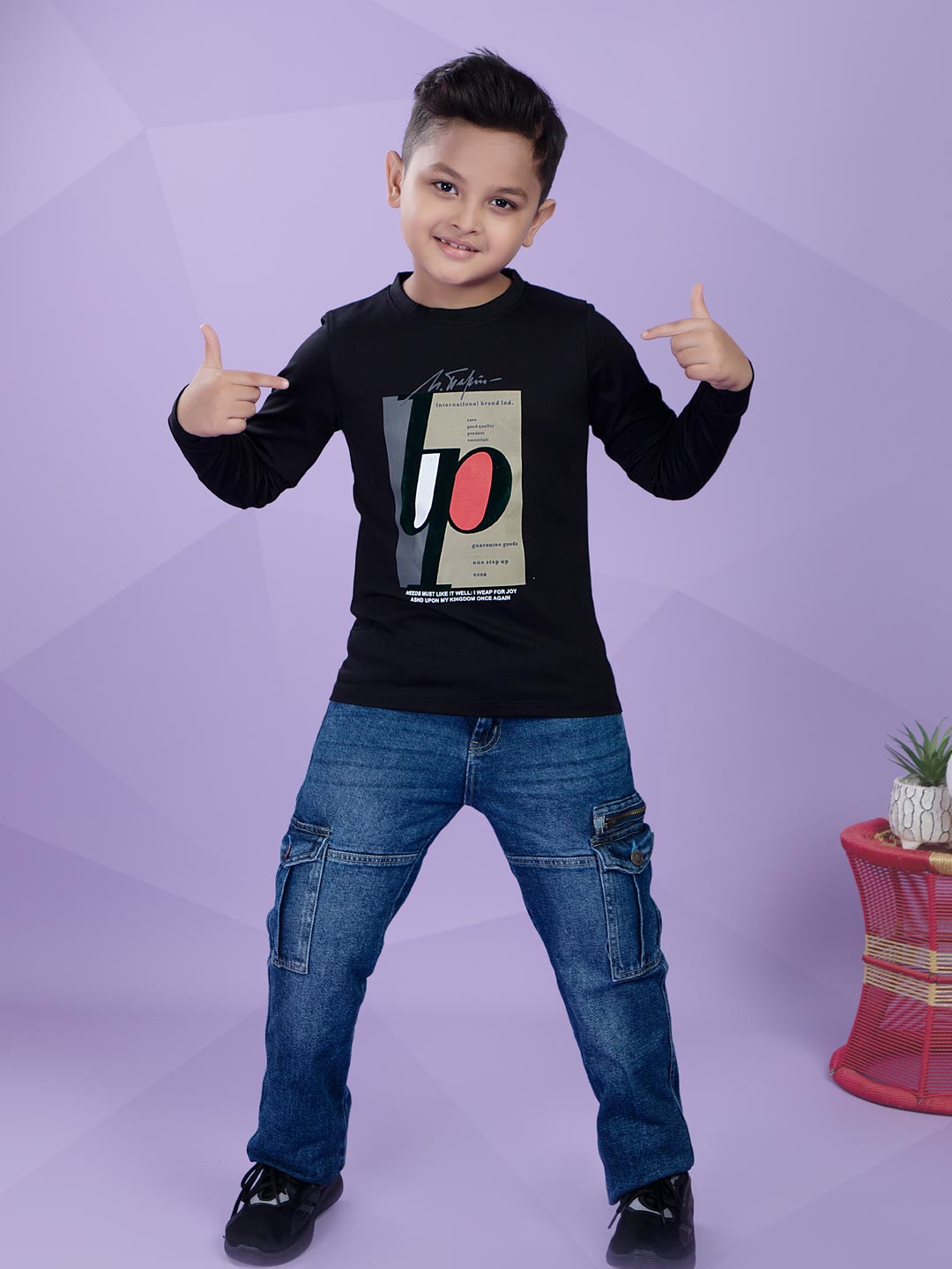 fg-1940 printed full sleeve t-shirt for boys #color_black