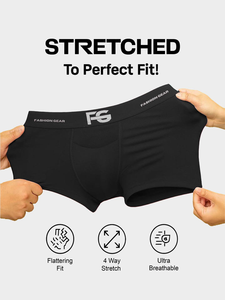 fg-3005 tencel plain trunk for men combo pack