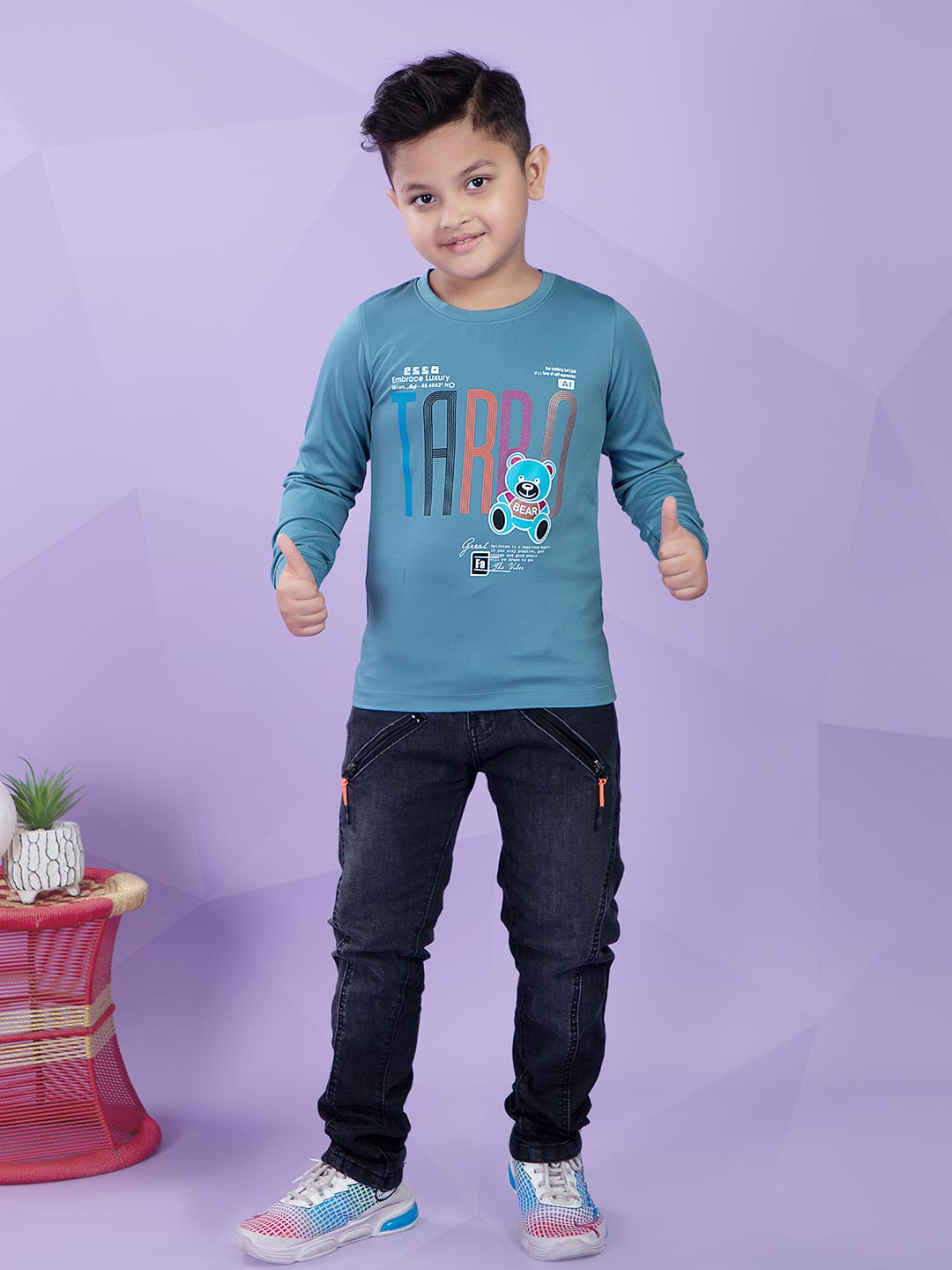fg-1940 printed full sleeve t-shirt for boys