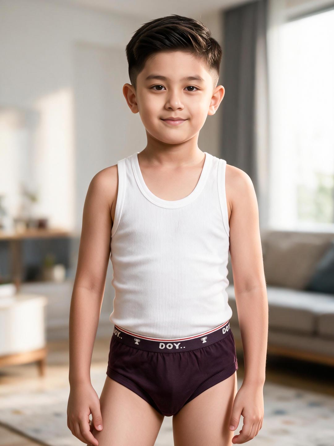 cotton plain doy jetty for boys light maroon color-essa garments#color_dark-sienna
