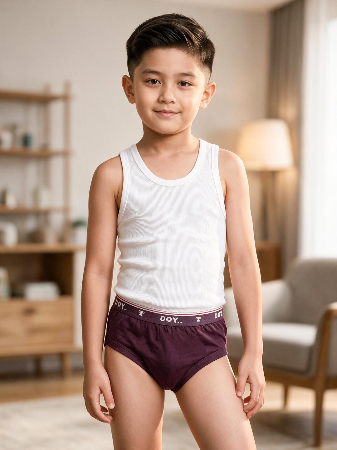 cotton plain doy jetty for boys maroon color-essa garments#color_wine-berry