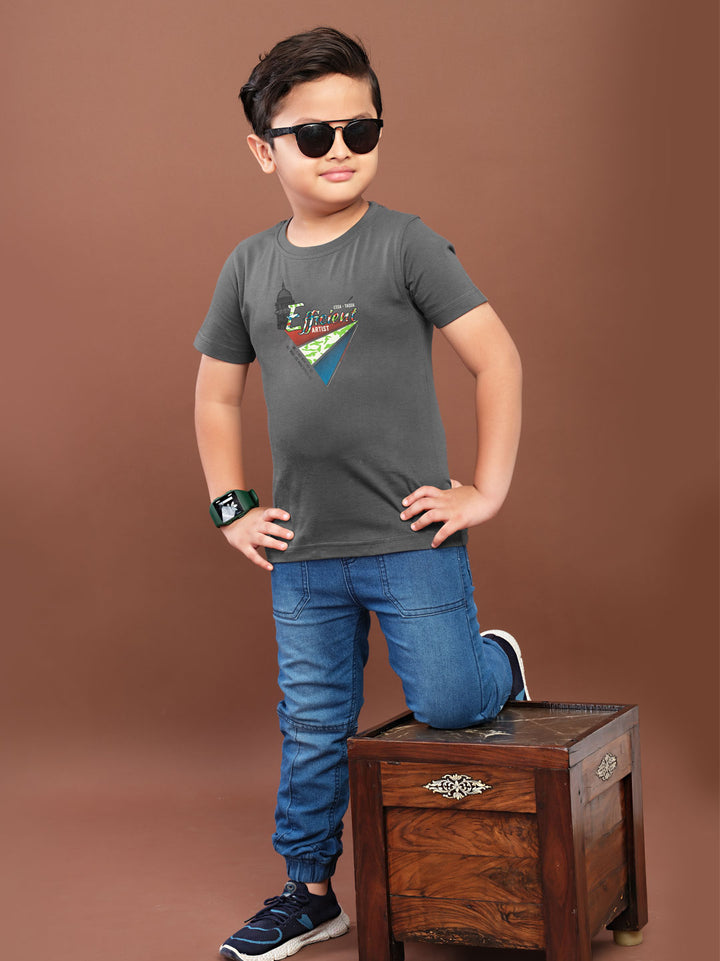 babu classic t-shirt for boys #color_charcoal-grey