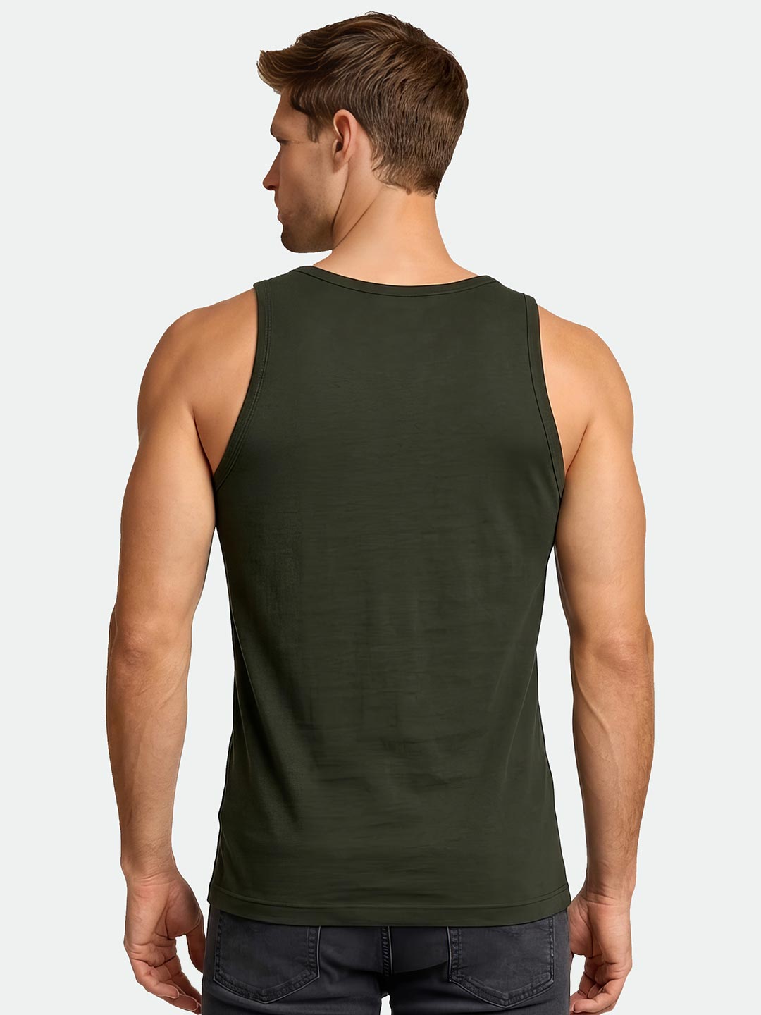 calyx vest roundneck for men dark brown-essa garments#color_heavy-metal