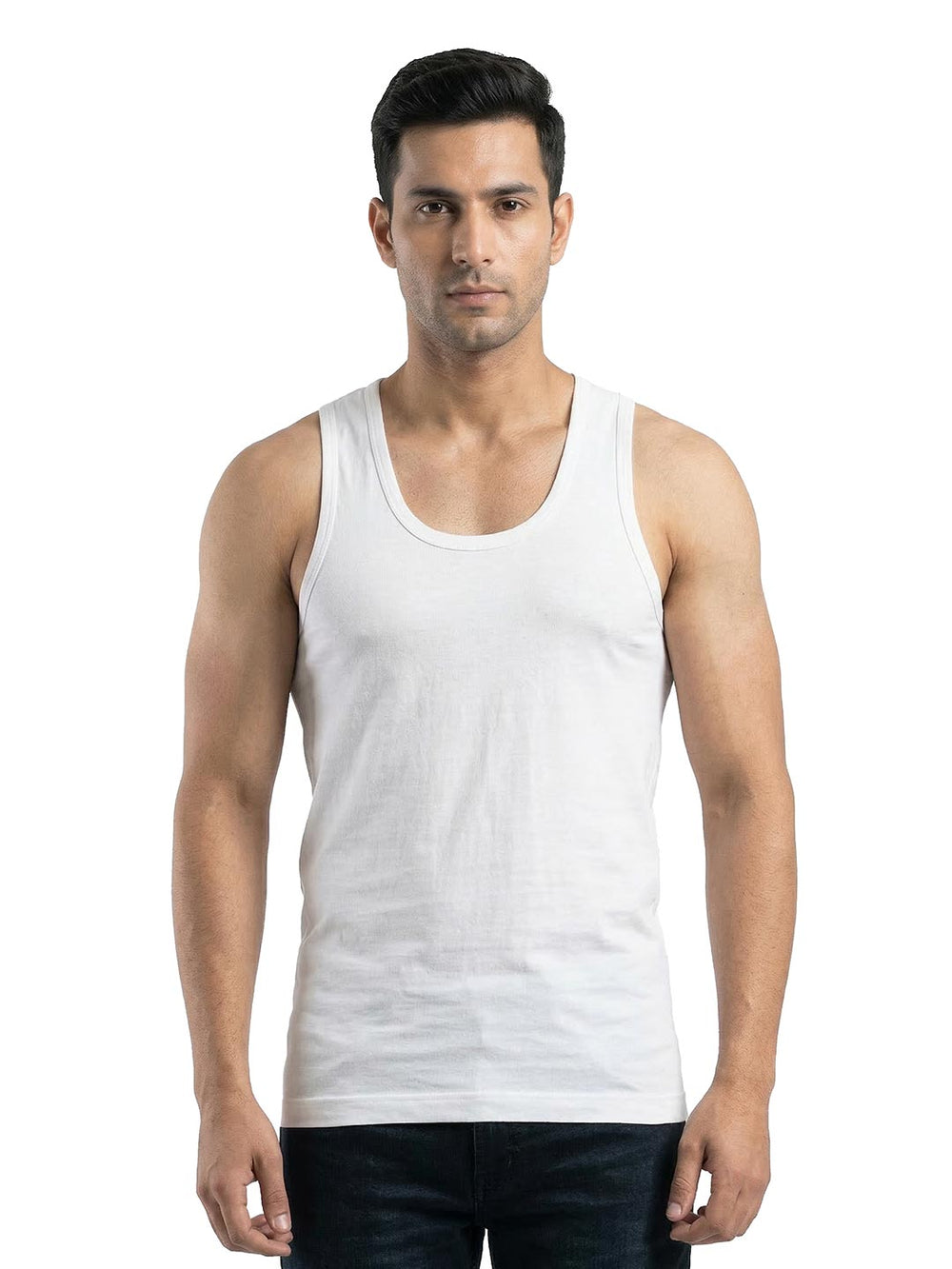 calyx vest roundneck for men white-essa garments