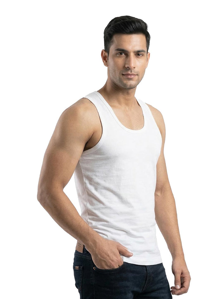 calyx vest roundneck for men white-essa garments