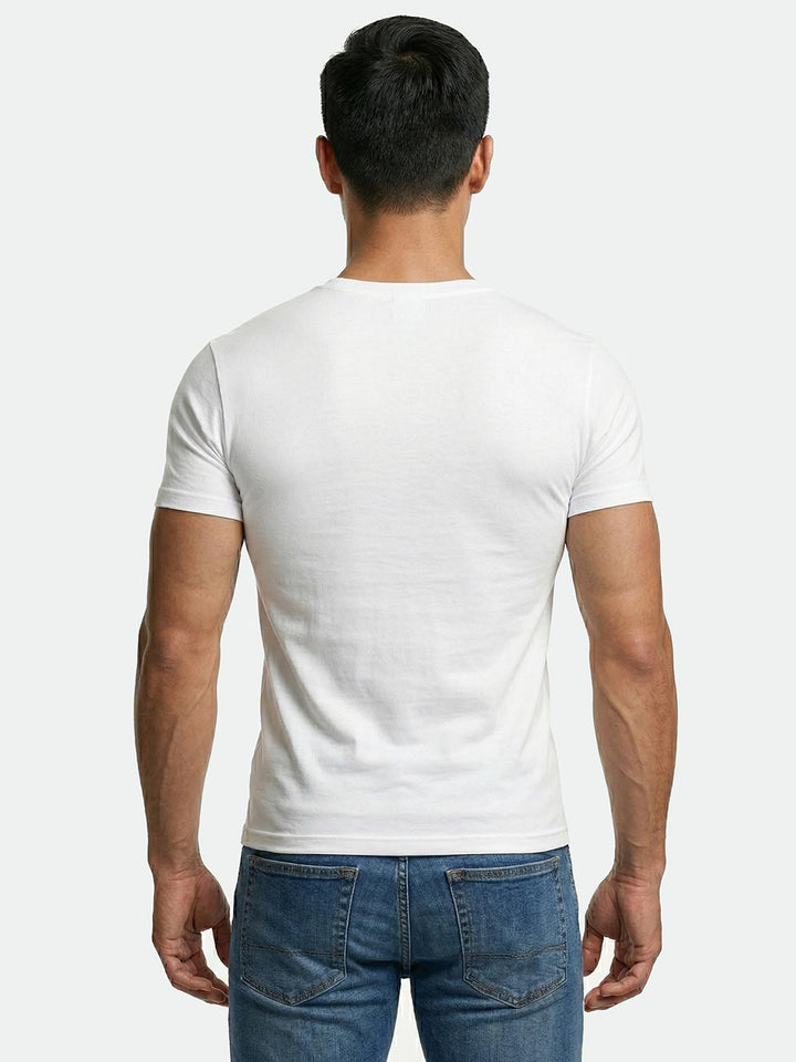 classy vest round neck sleeve for mens white-essa garments