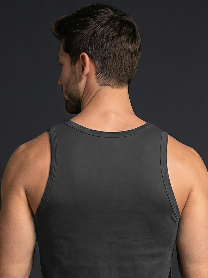 coold vest round neck for men black-essa garments#color_dark-grey