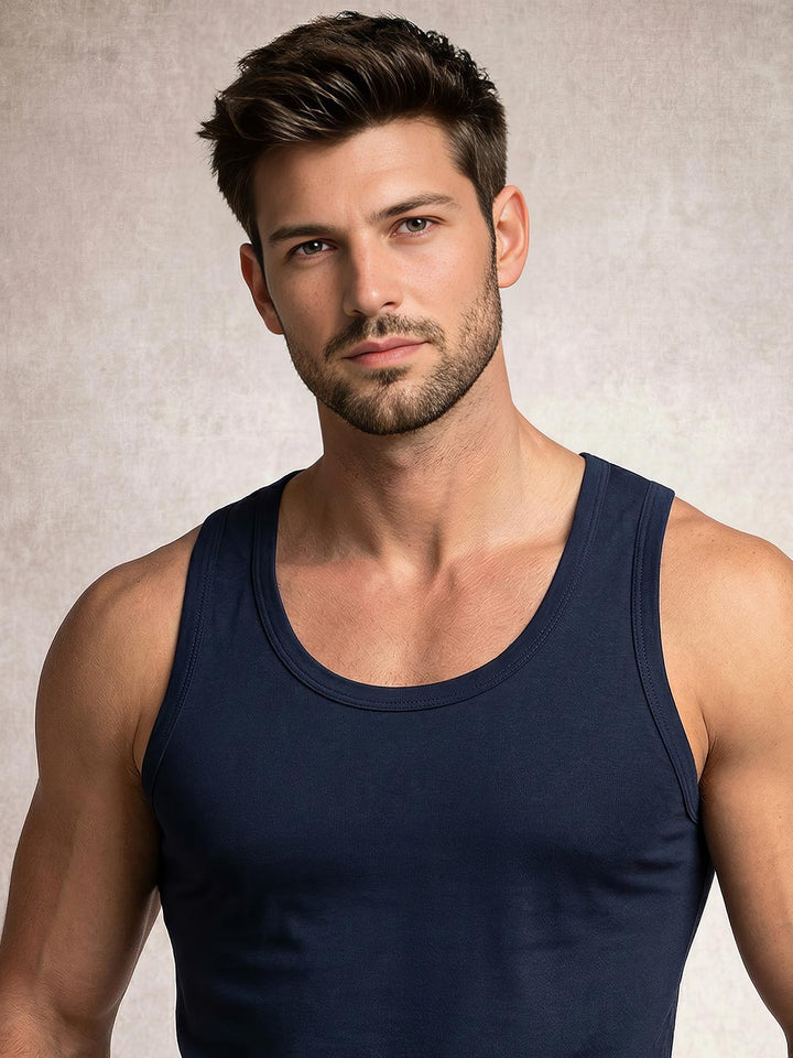 coold vest round neck for men navy-essa garments#color_mirage