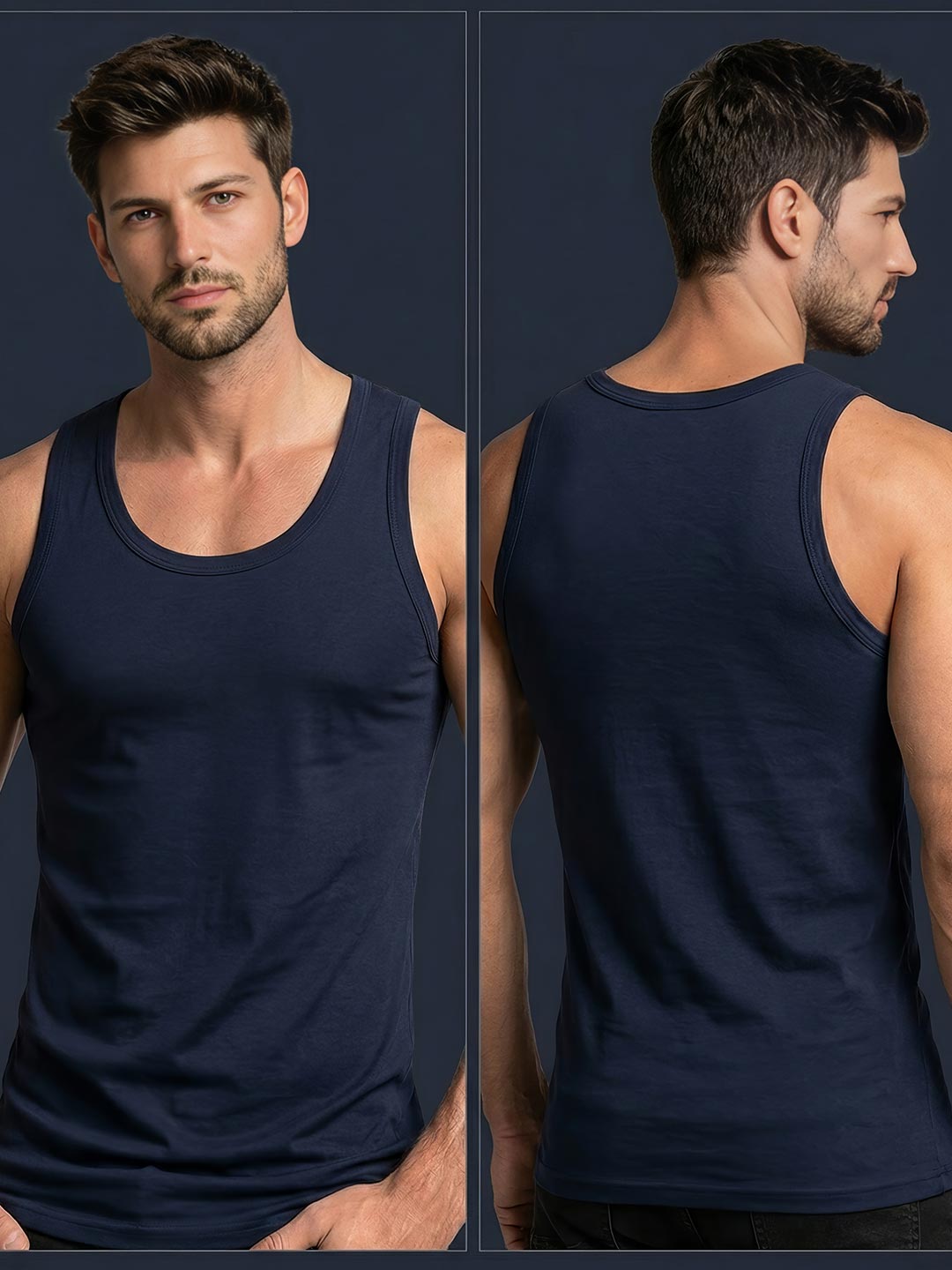 coold vest round neck for men navy-essa garments#color_mirage