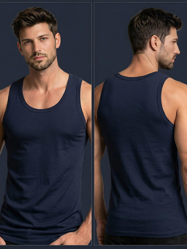 coold vest round neck for men navy-essa garments#color_mirage