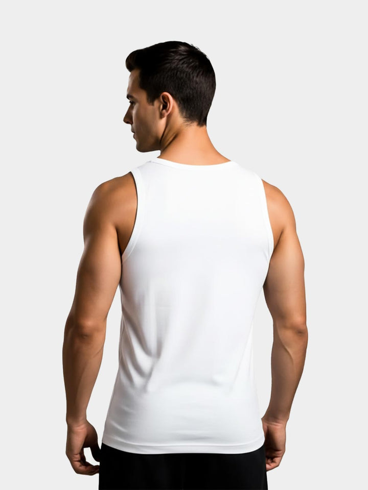 coold vest round neck for men white-essa garments