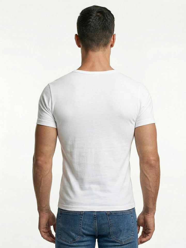 Essa Coold cotton White Vest With Sleeve