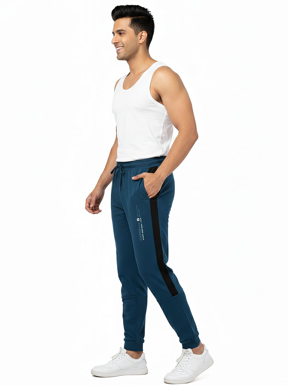 crux full pant for mens with convenient pocket color astronaut blue