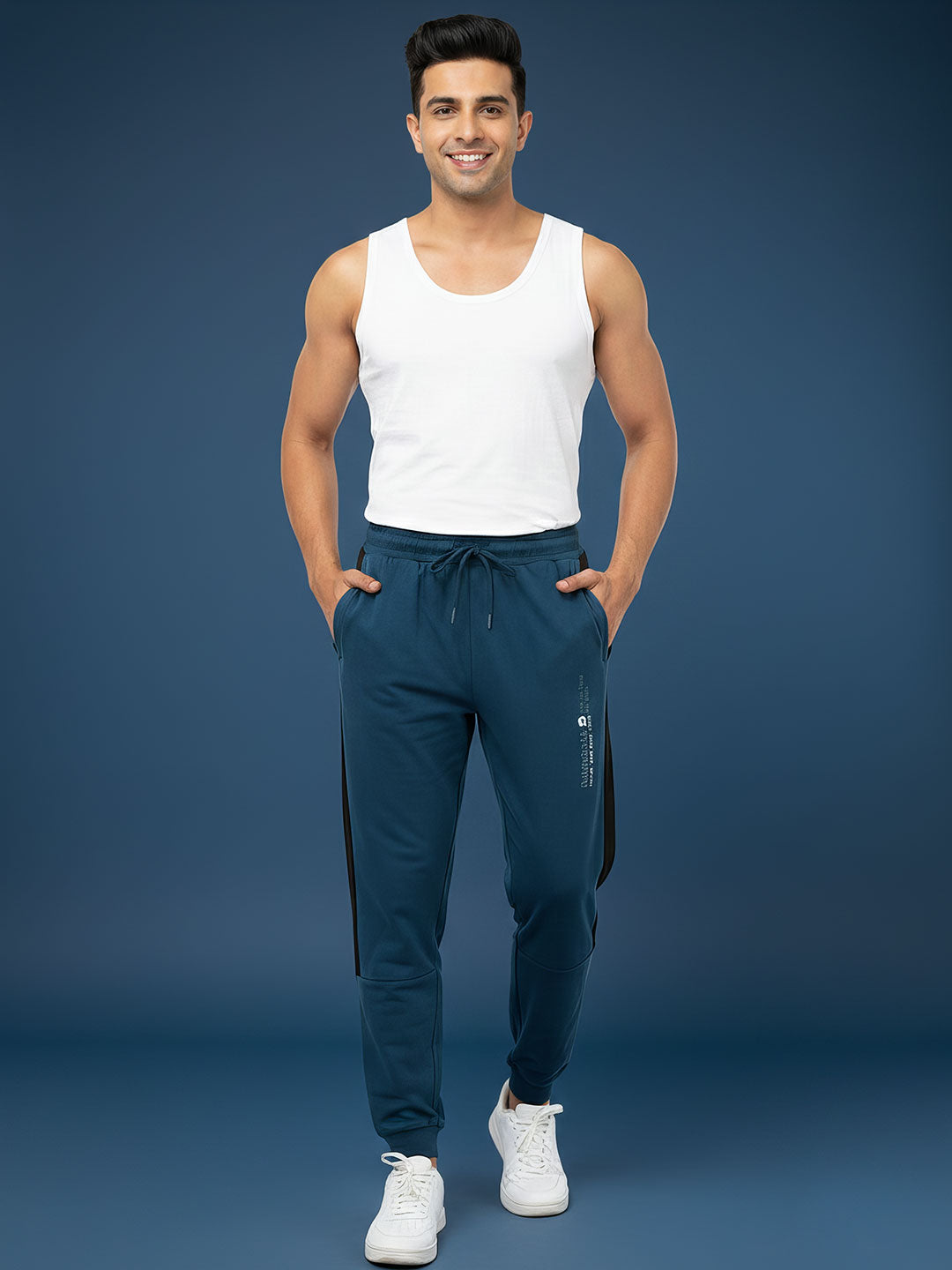 crux full pant for mens with convenient pocket color astronaut blue 