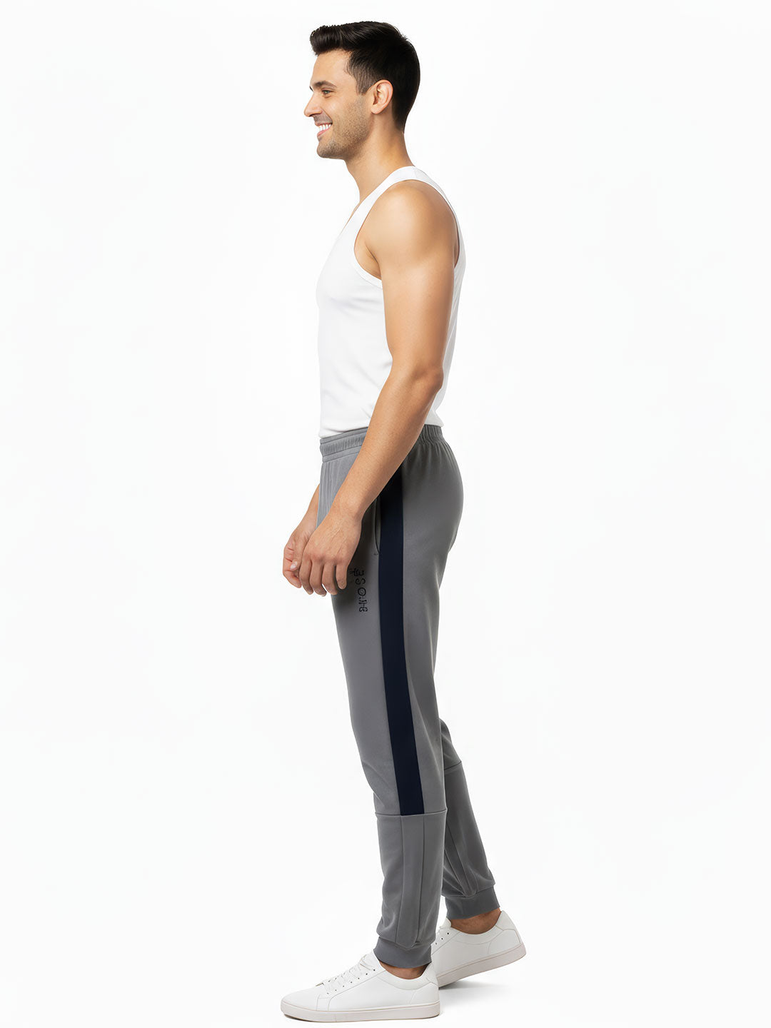 crux full pant for mens with convenient pocket color silver grey