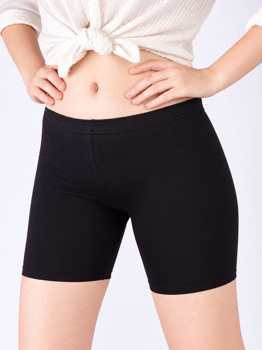 women cycling shorts #color_black