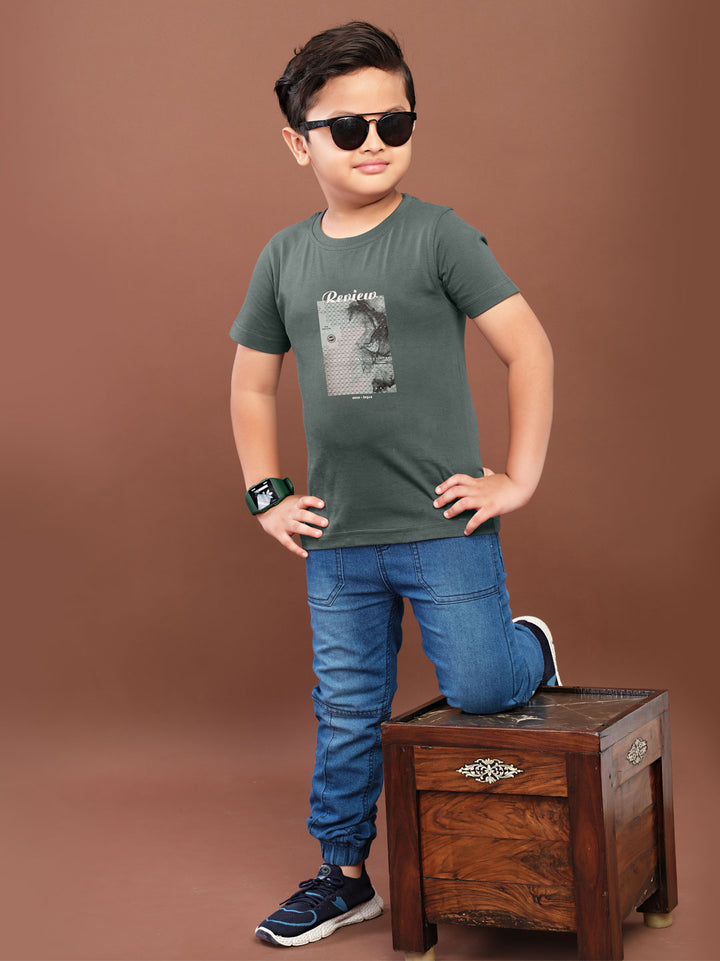 babu classic t-shirt for boys #color_dark-grey