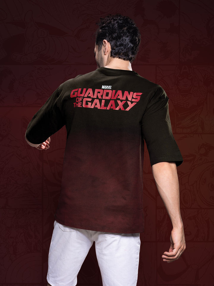 marvel avengers printed down shoulder t-shirt for men color bistre