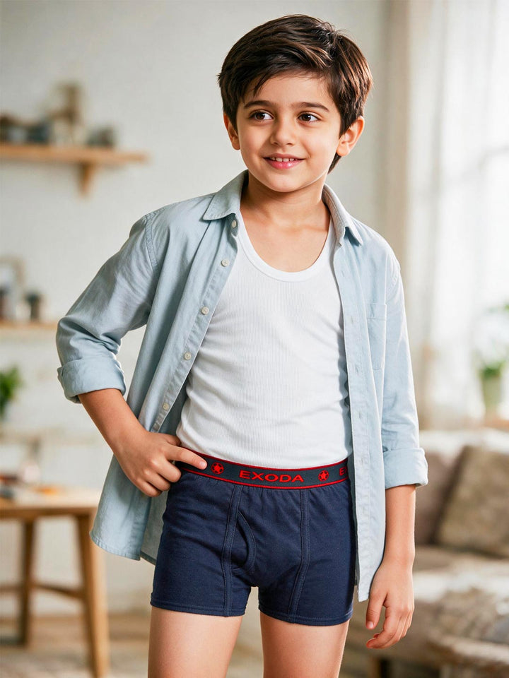 exoda leg elastic trunk for boys blue color-essa garments#color_ebony-clay