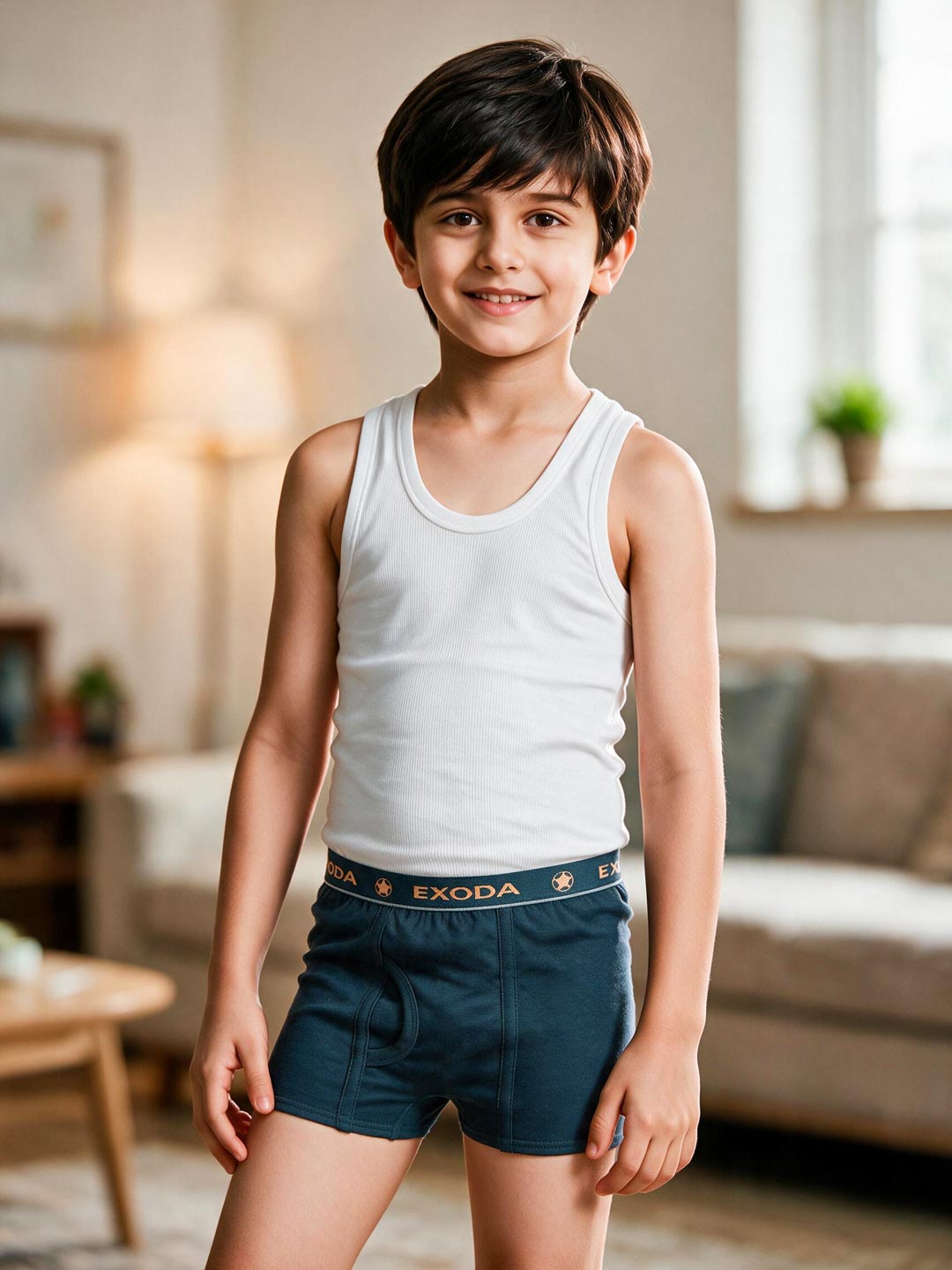 exoda leg elastic trunk for boys blue color-essa garments#color_gable-green