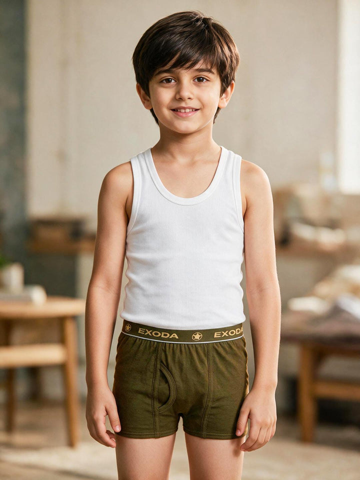 exoda leg elastic trunk for boys blue color-essa garments#color_lisbon-brown