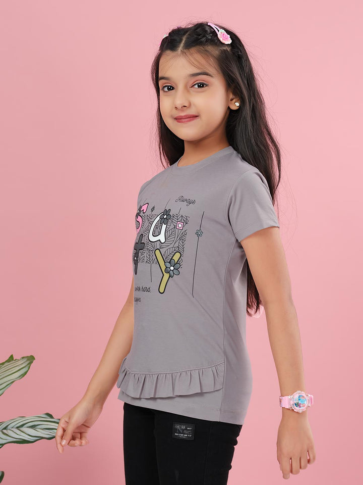 fg 1850 round neck half sleeve t-shirt for girls #color_dove-grey