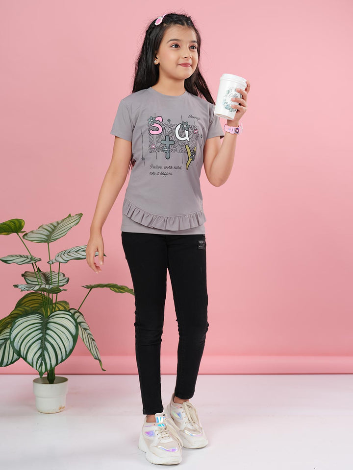 fg 1850 round neck half sleeve t-shirt for girls #color_dove-grey