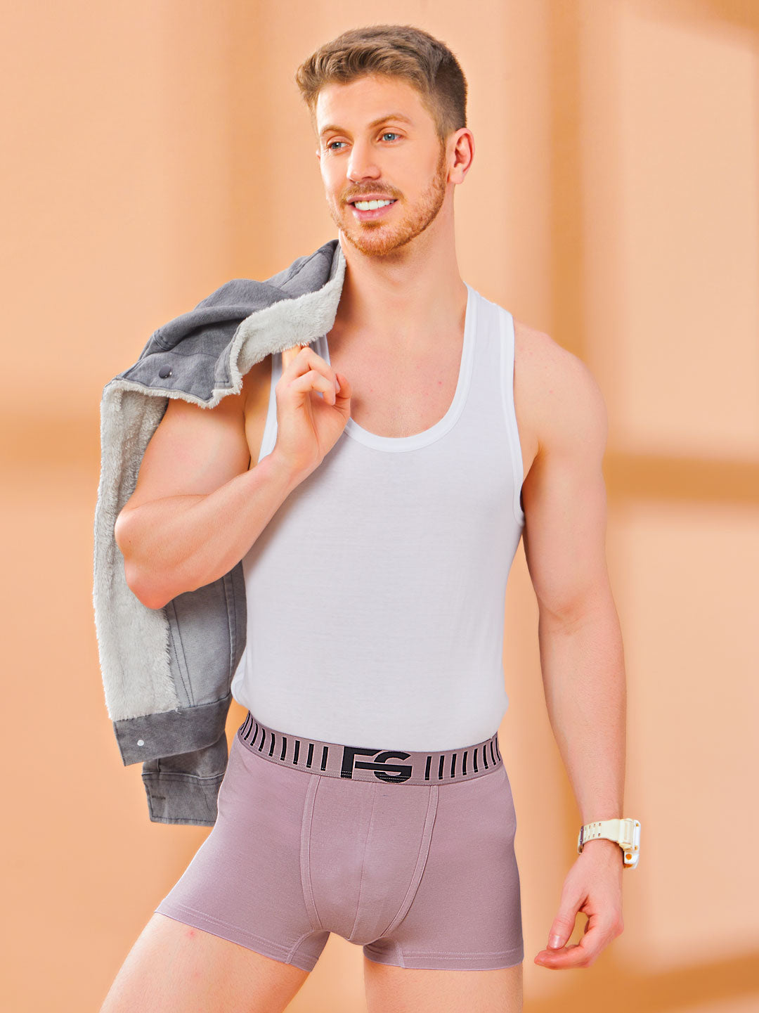 fg3015 plain outer elastic trunk for men pack of 3 combo