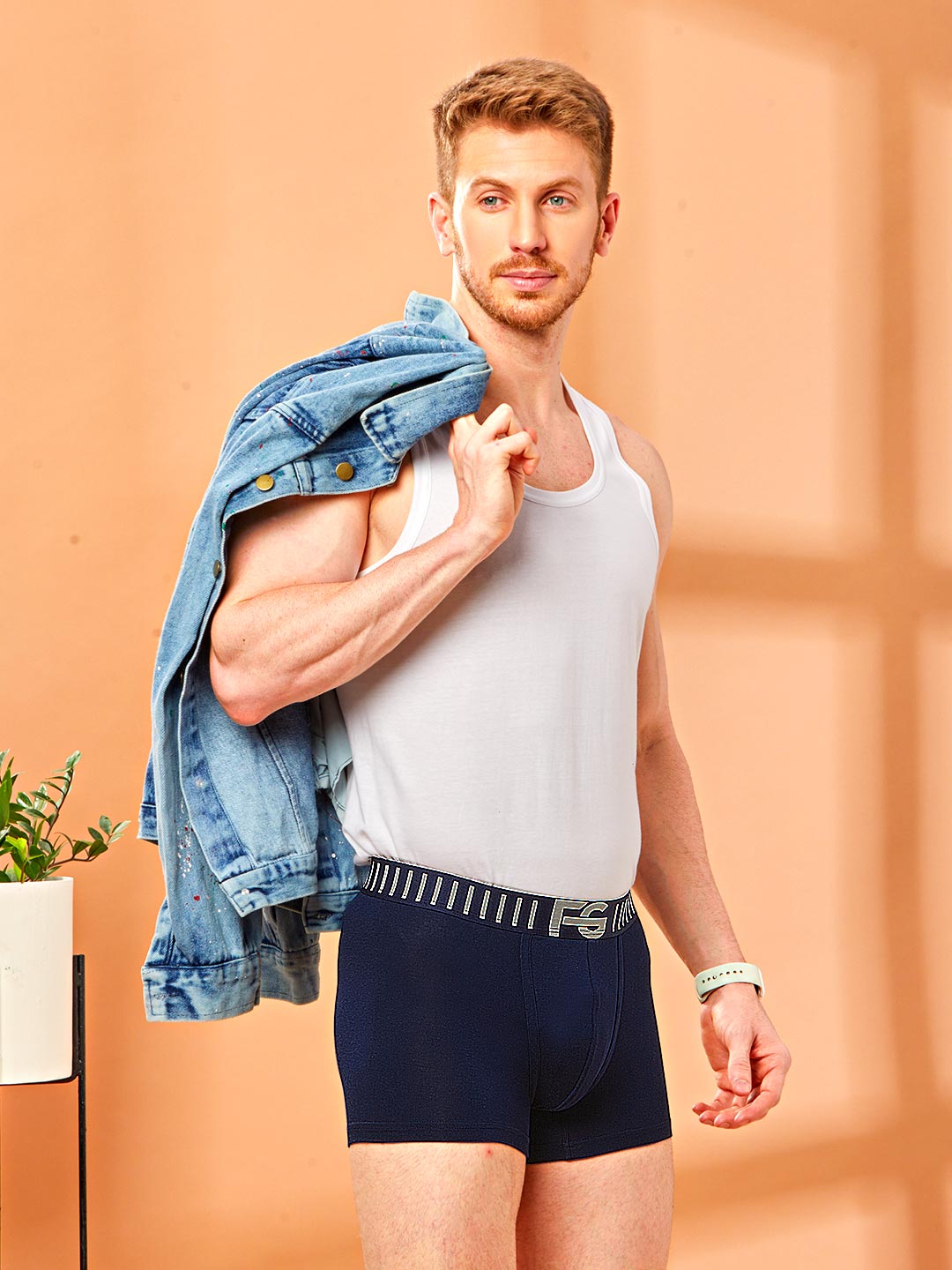 fg3015 plain outer elastic trunk for men pack of 3 combo